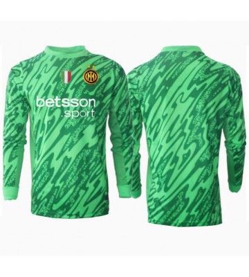 Inter Milan Brankář Domácí Dres 2024-25 Dlouhým Rukávem